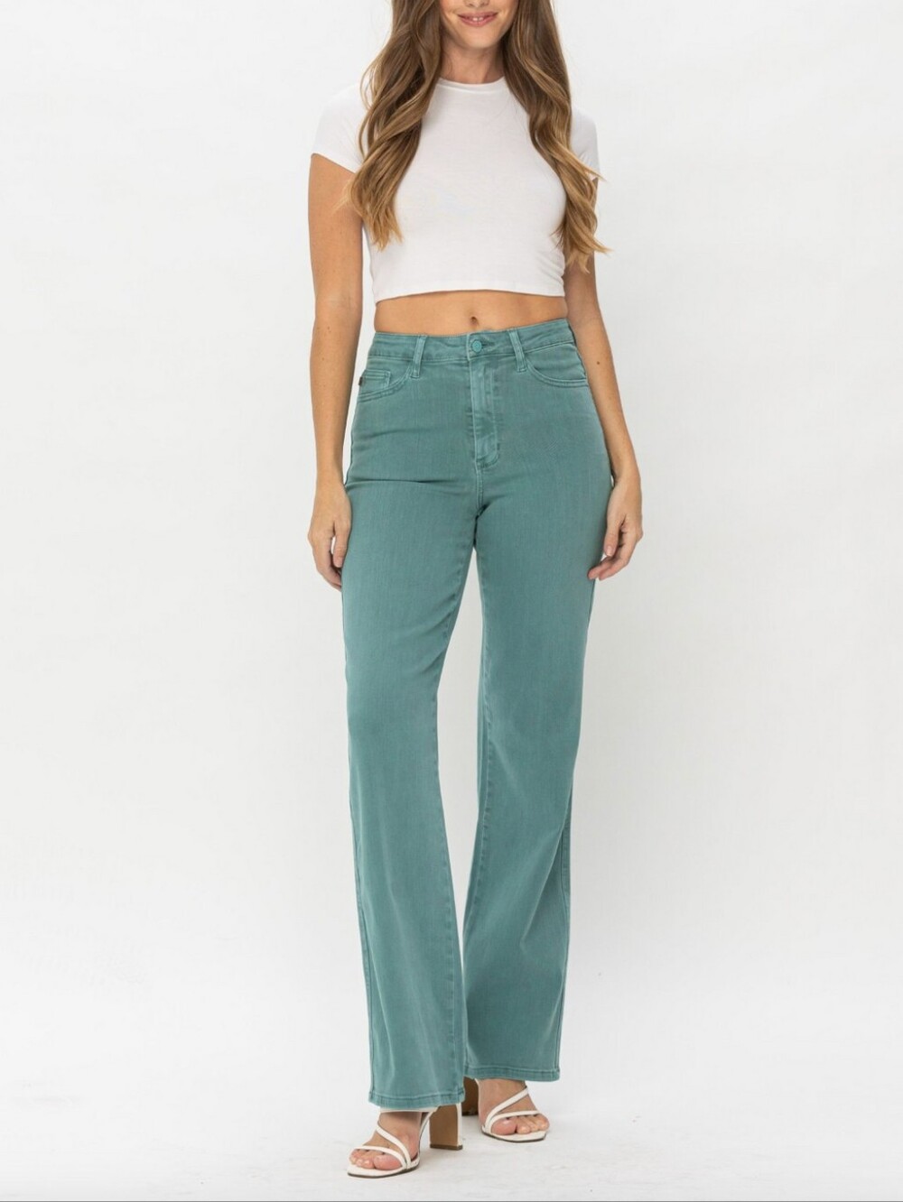 NWT Judy Blue High Waist Sea Green Jeans